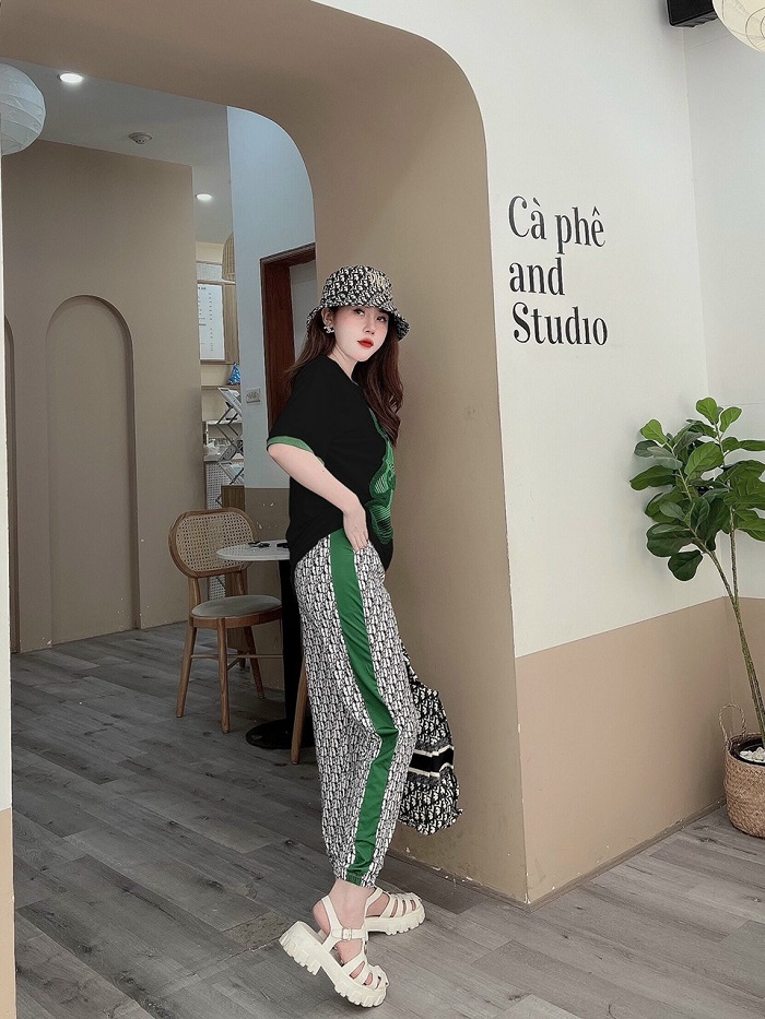 BỘ THỜI TRANG PHỐI HỌA TIẾT FENDI THÊU CAO CẤP-BTN432